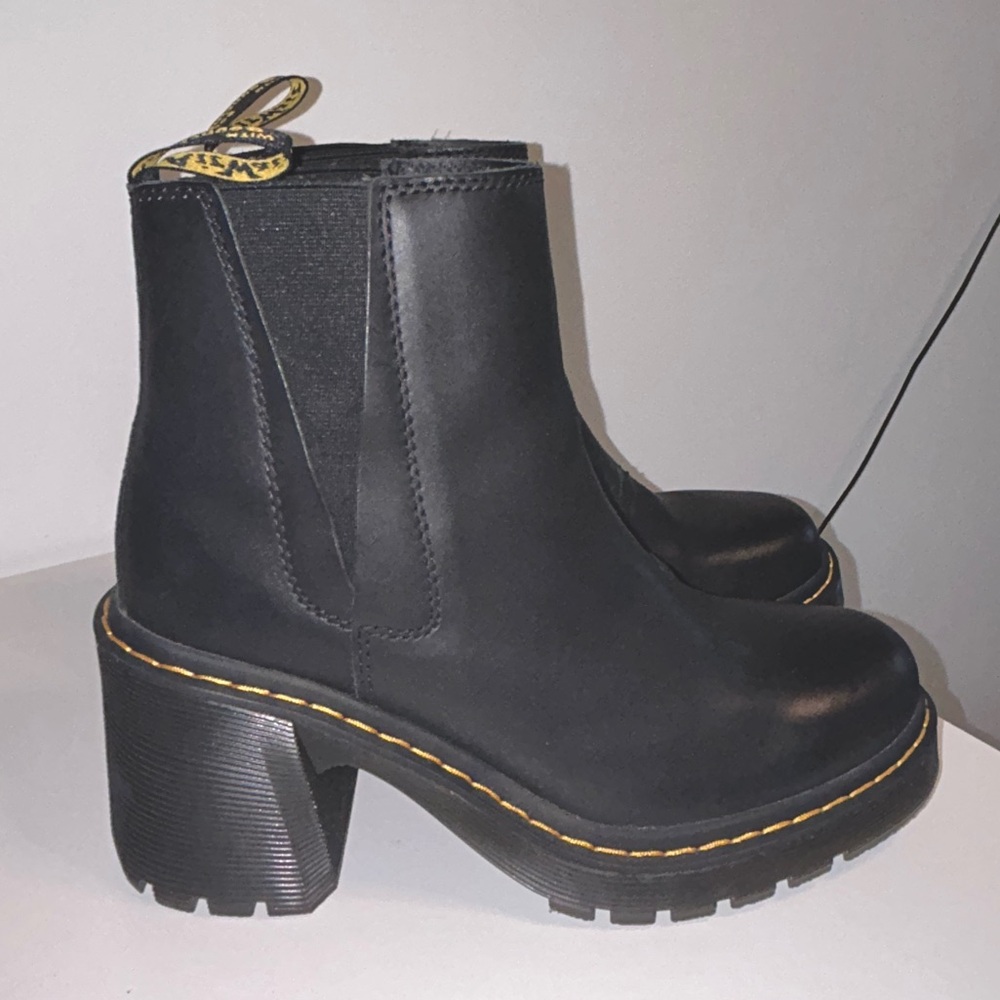 Dr. Martens Black Heeled Boots